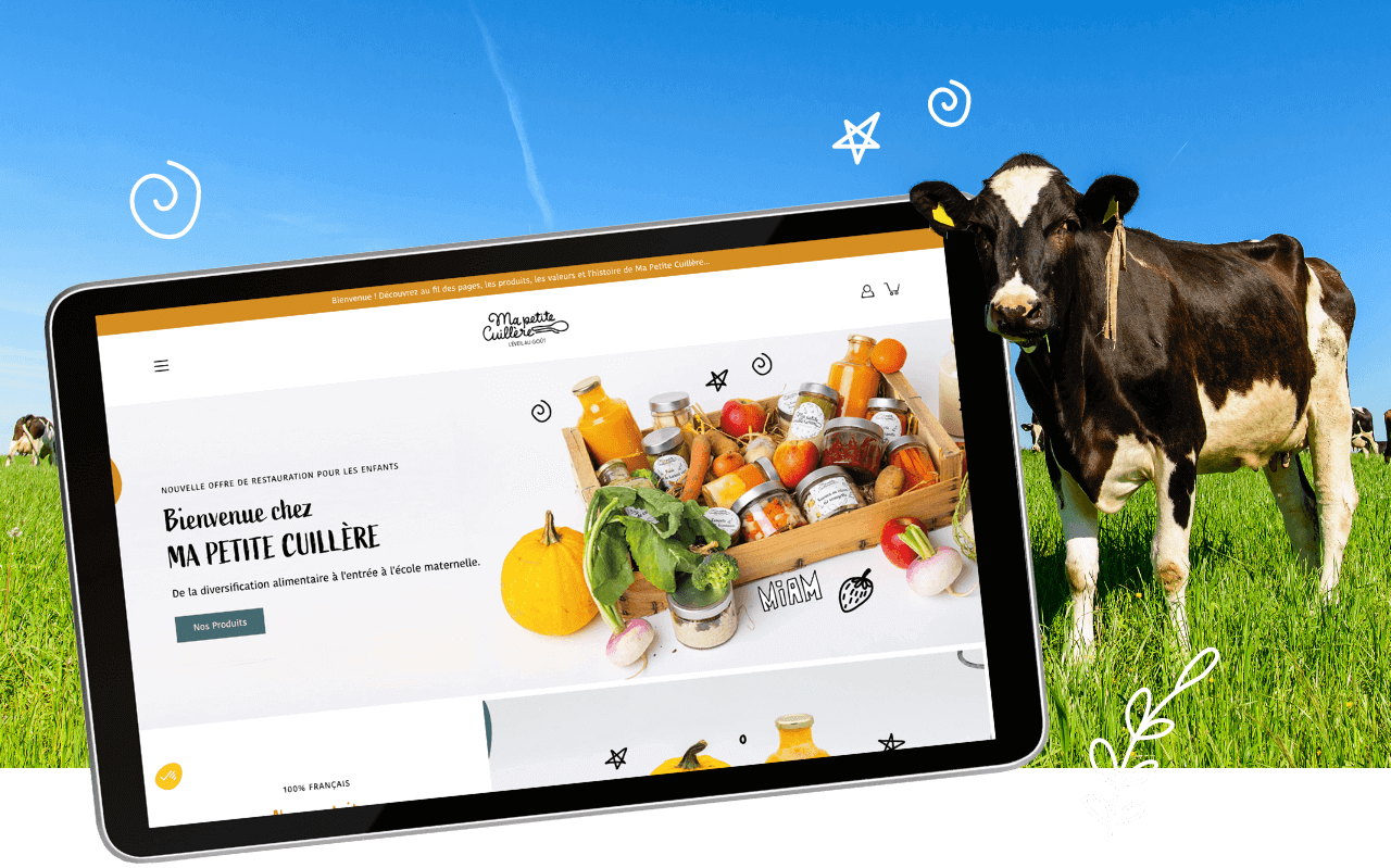 Webqam Groupe - Mockup page du site Ma Petite Cuillère