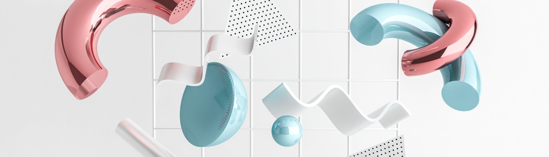 Formes 3D Abstraites symbolisant le Design