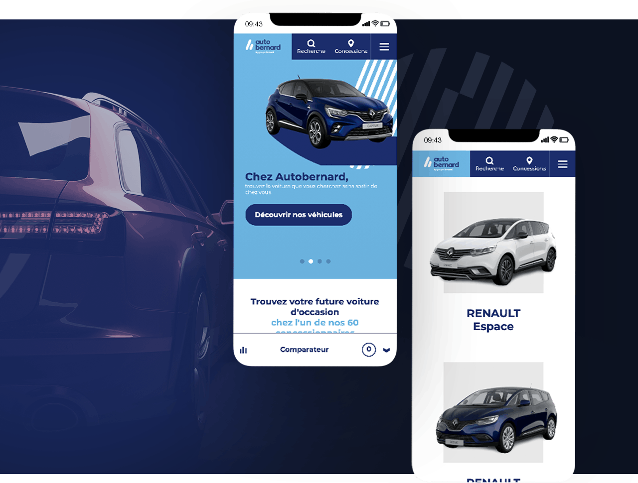 Extraits du site internet e-commerce du Groupe Auto Bernard