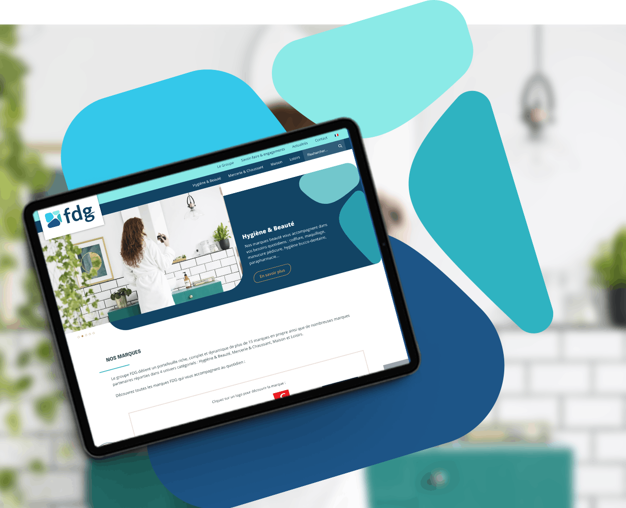 Le site internet FDG vu à travers un écran d'ordinateur