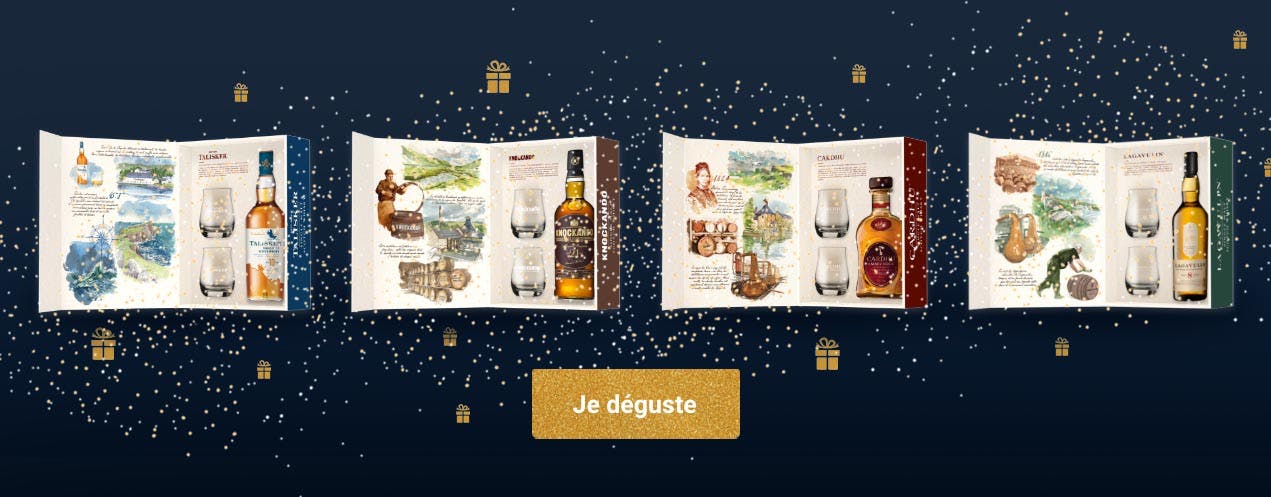 Extraits des fiches produits mis en avant pendant la campagne des fetes de fin d'année de MHD