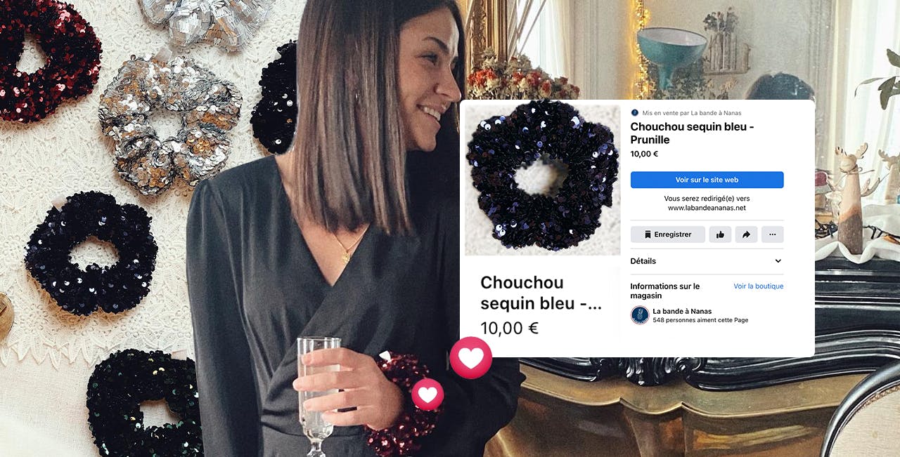 Page d'un produit vendu sur le site de la Bande à Nanas
