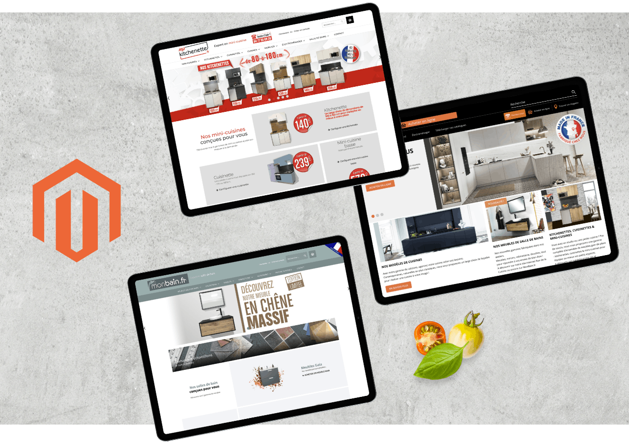 Extraits du site de Ma Kitchenette.fr sur des tablettes