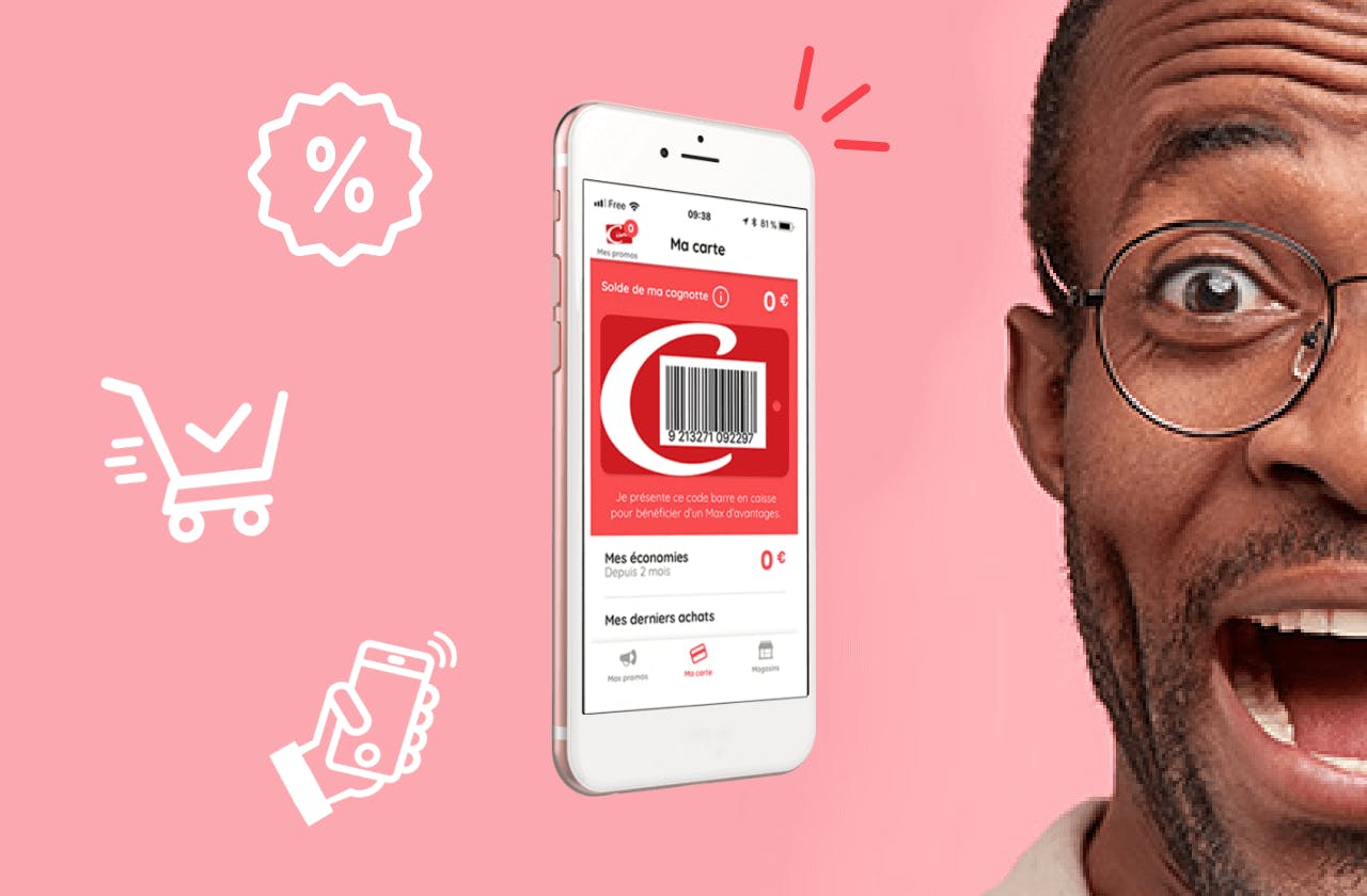 Application mobile Casino Max présentée dans un smartphone